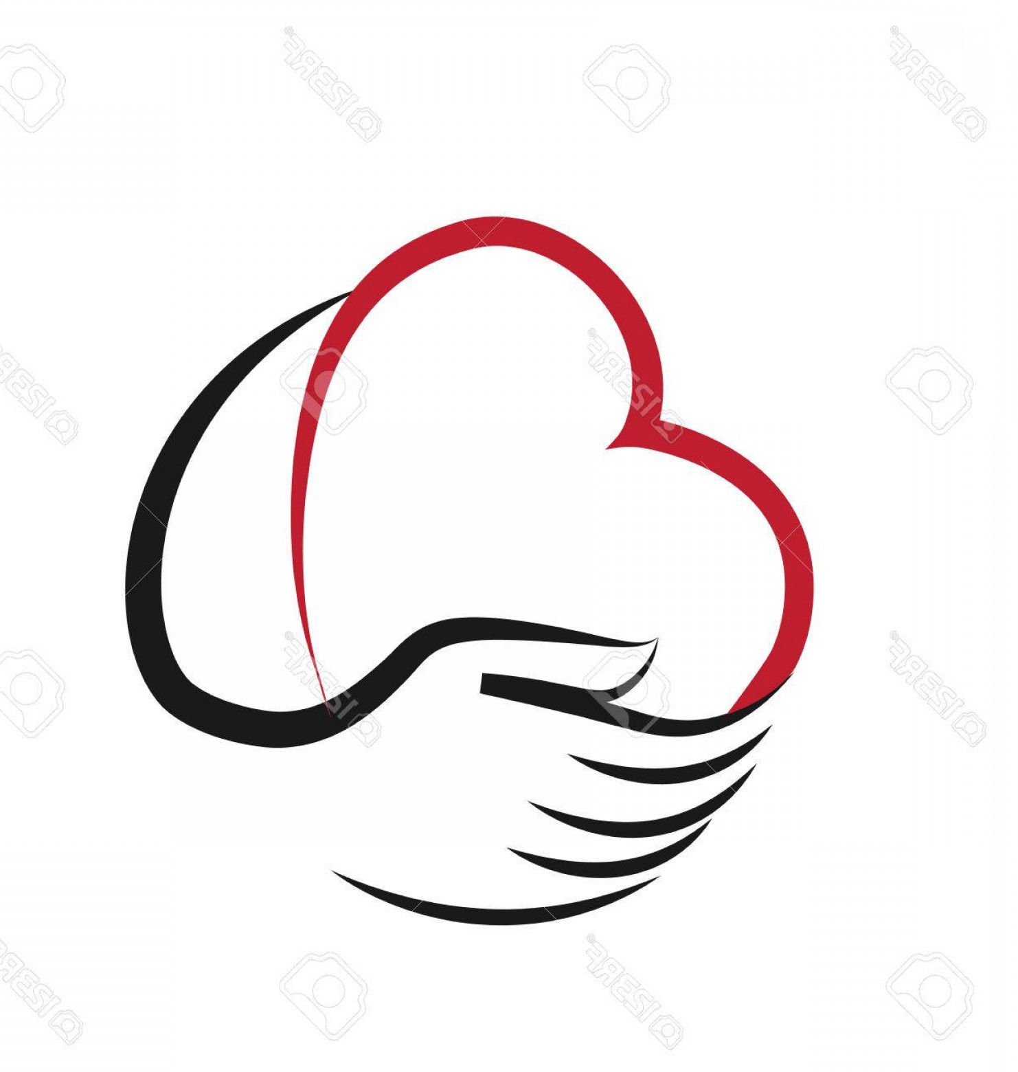1482x1560 Photostock Vector Heart And Hand Vector Icon Design Handandbeak