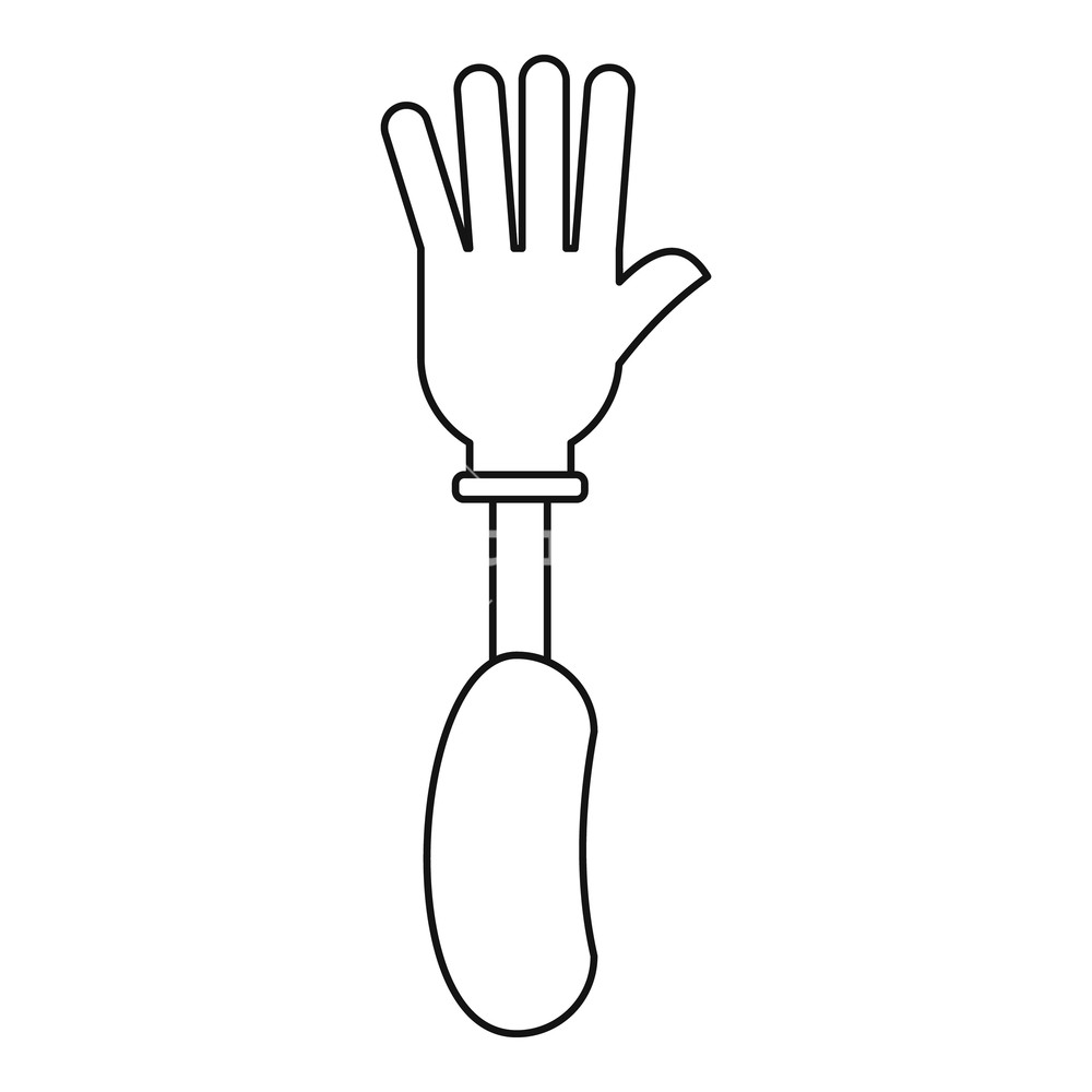 1000x1000 Prosthesis Hand Icon Outline Illustration Of Prosthesis Hand