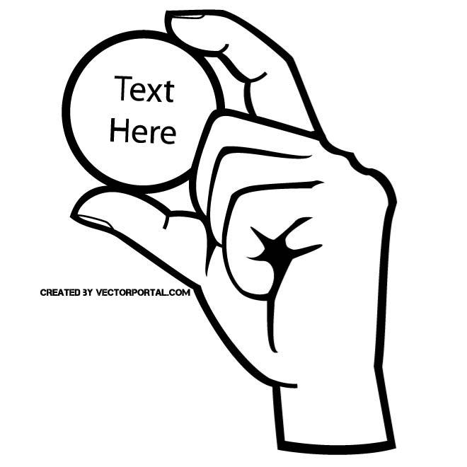 660x660 A Sign In Hand Vector Illustration