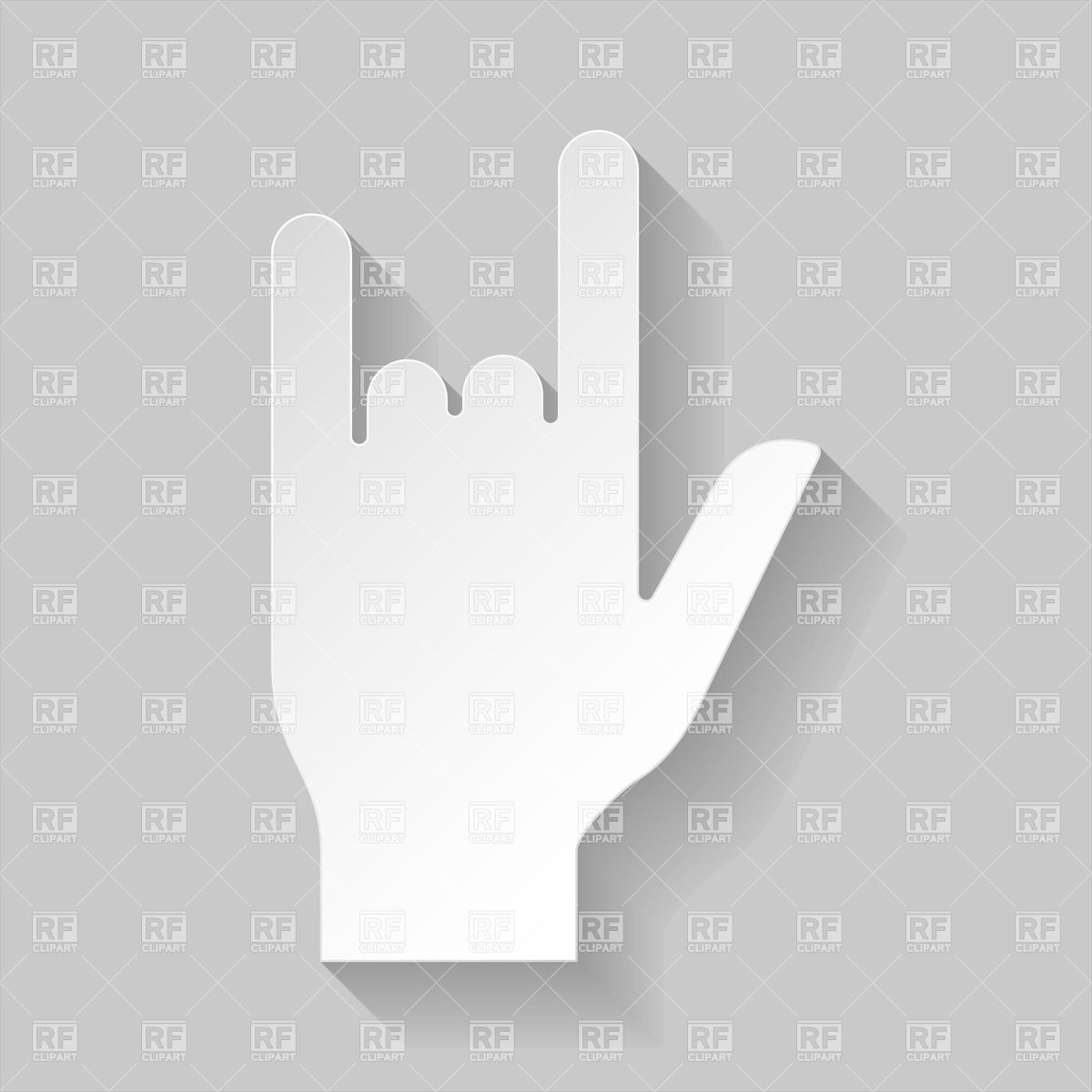 1200x1200 Devil Horn Gesture