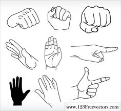 Hand Vector Art