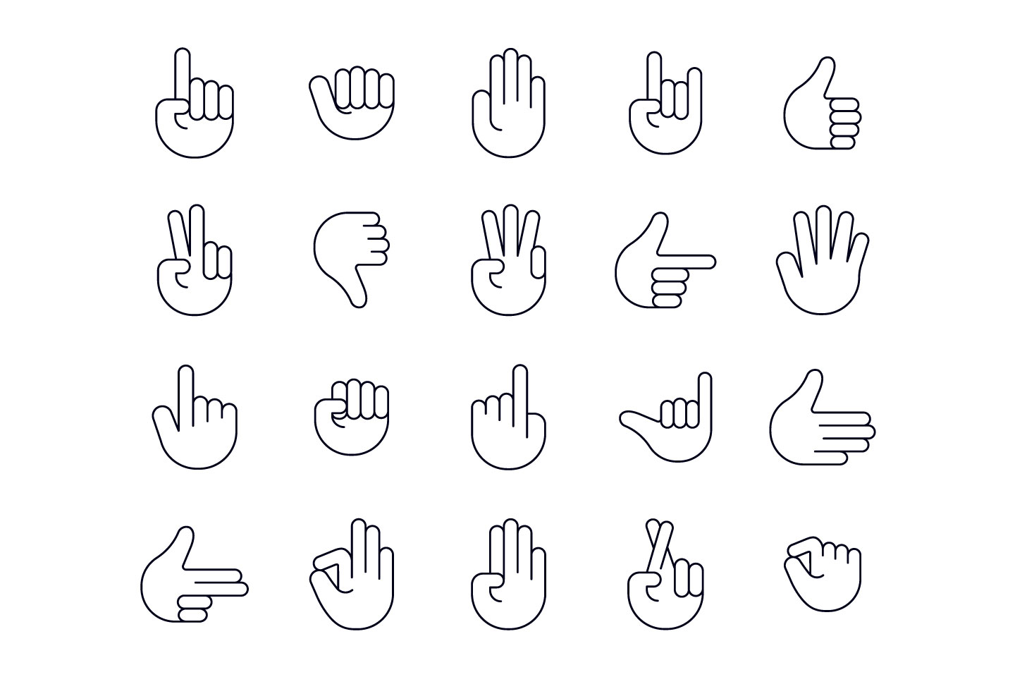 Hands Vector Free Icon Set 1440x960 Hands Vector Free Icon Set