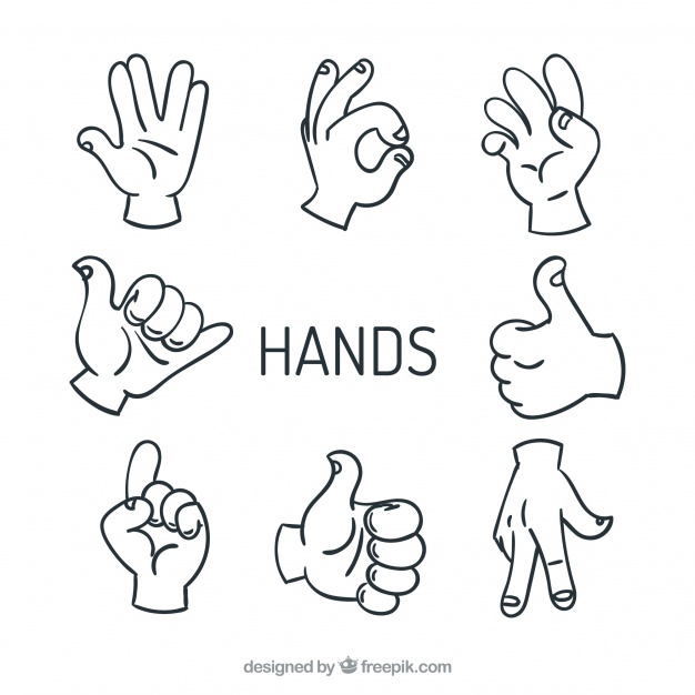 626x626 High Five Hands Vectors Sign Vector Free Download
