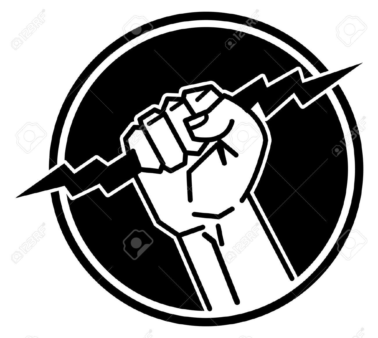 1300x1162 Lightning Bolt Hand Vector Free Download