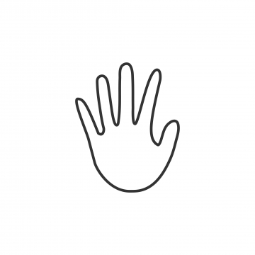 360x360 Hand Vector Icon Vector, Free Download Icon, Hand Painted, Hand