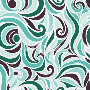 300x300 Wave Vector Seamless Hand Drawn Pattern Premium Clipart