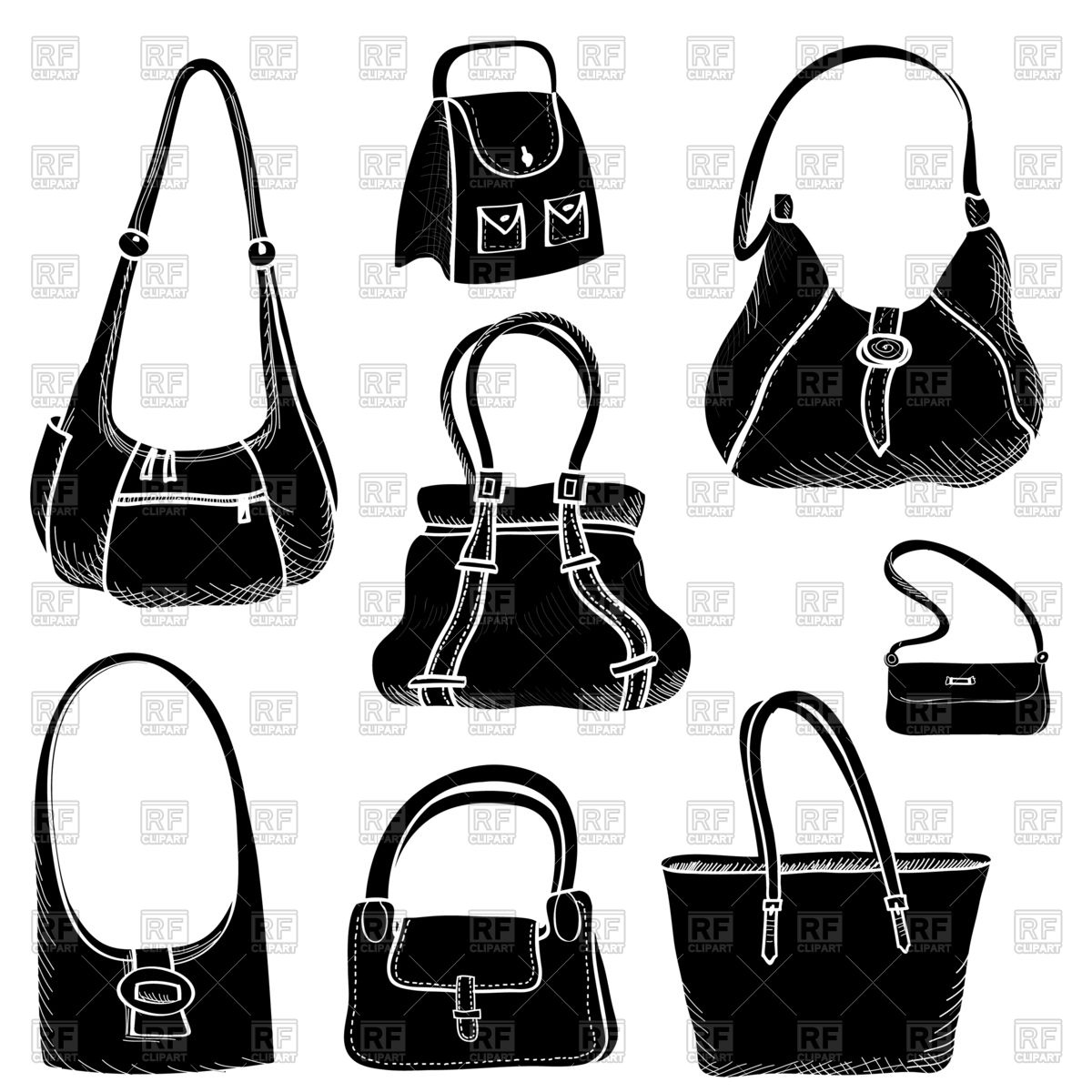 1200x1200 Handbags Sketch Set