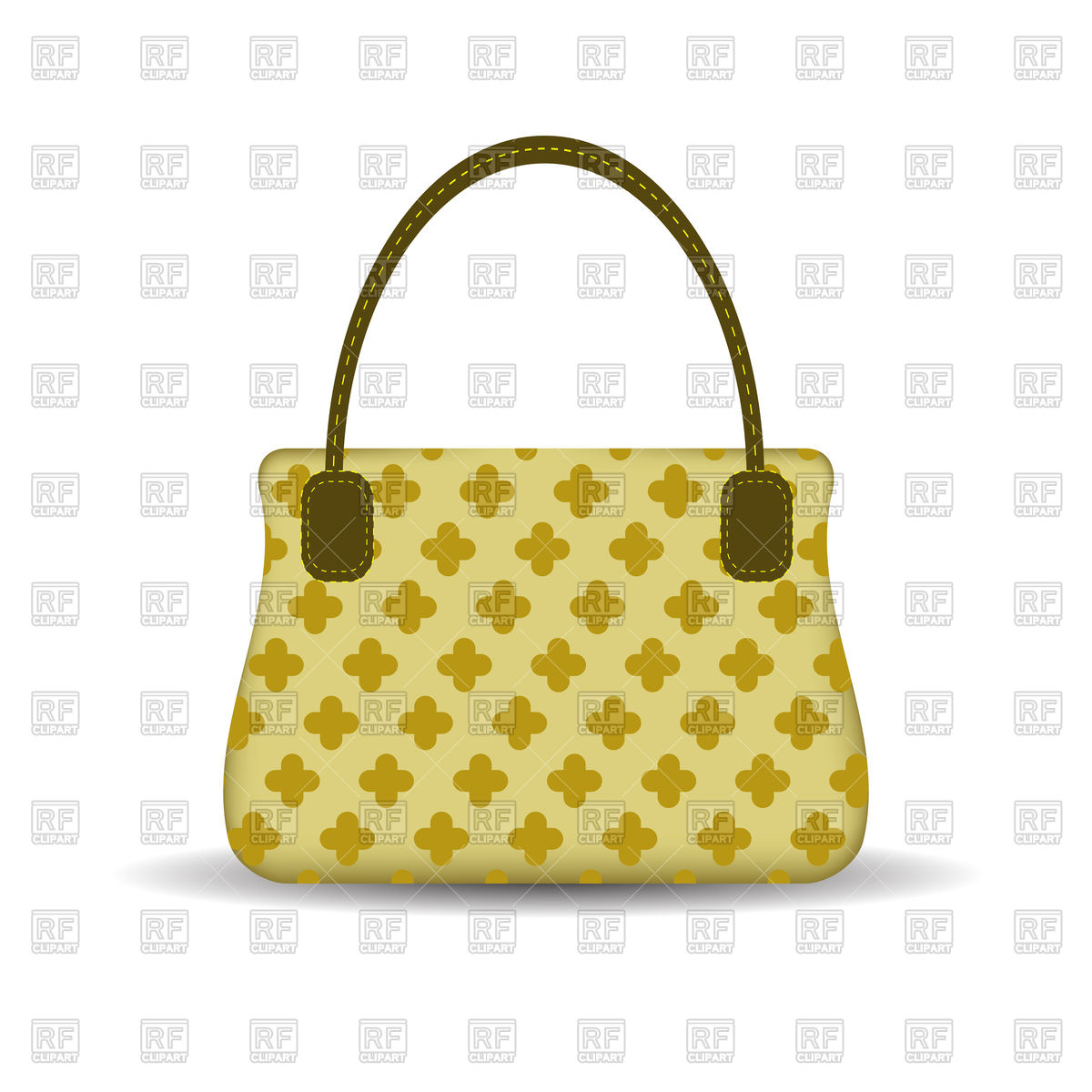 1200x1200 Single Women's Handbag Vector Image Of Objects
