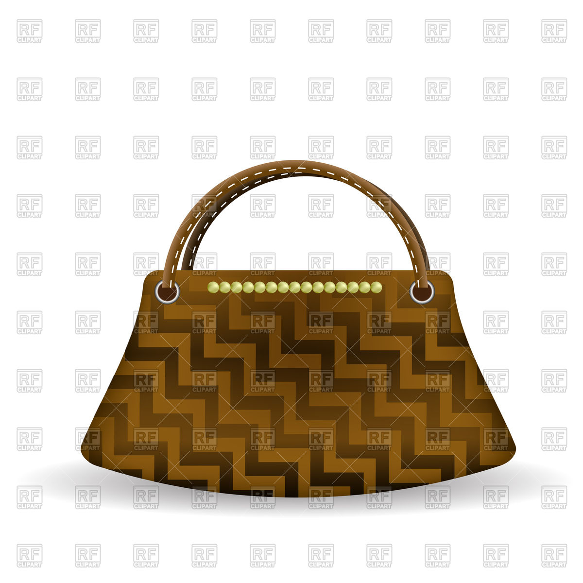 1200x1200 Brown Elegant Handbag Vector Image Of Beauty, Fashion
