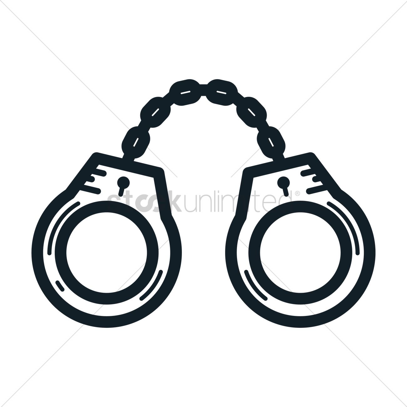 1300x1300 Handcuffs Vector Image