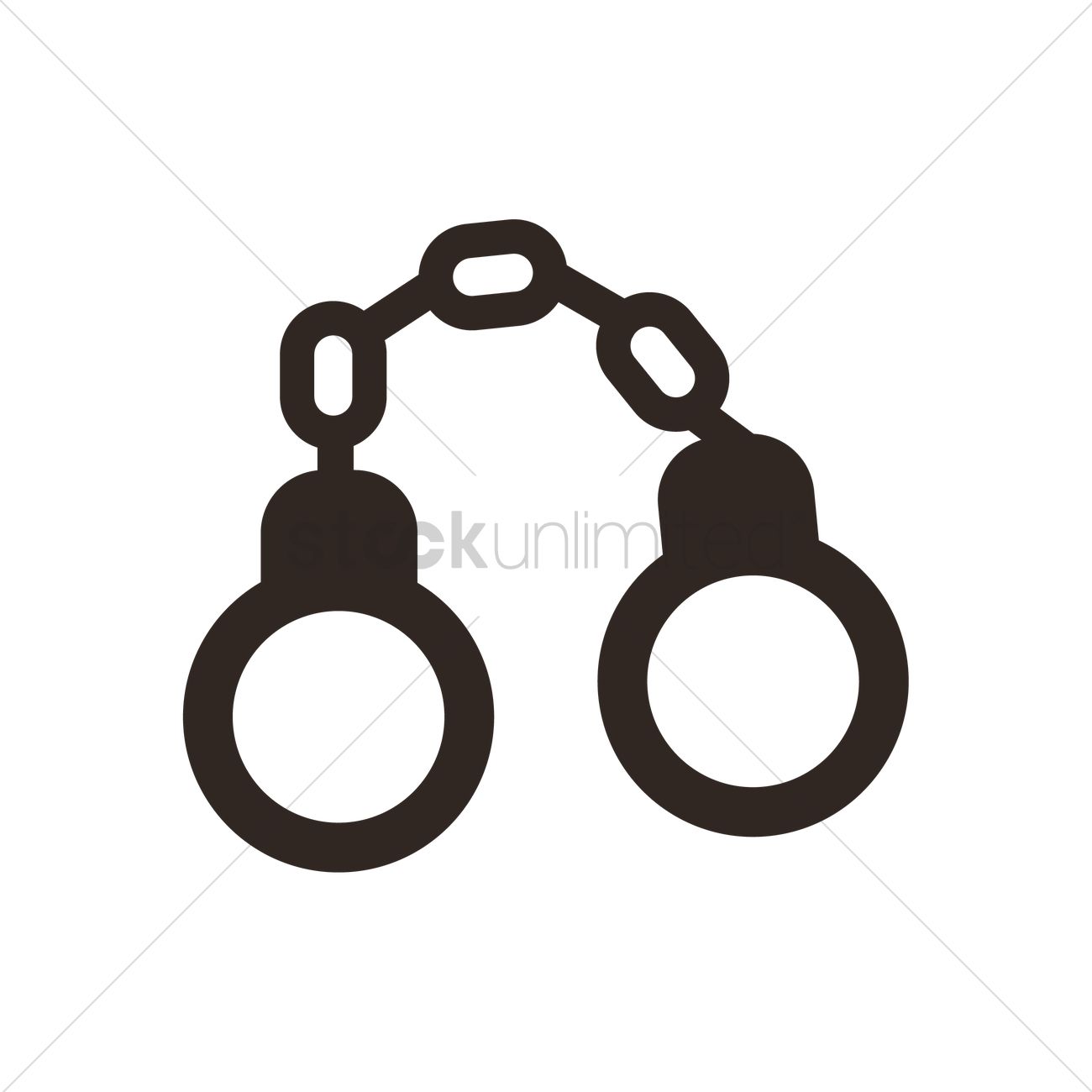 1300x1300 Handcuffs Vector Image