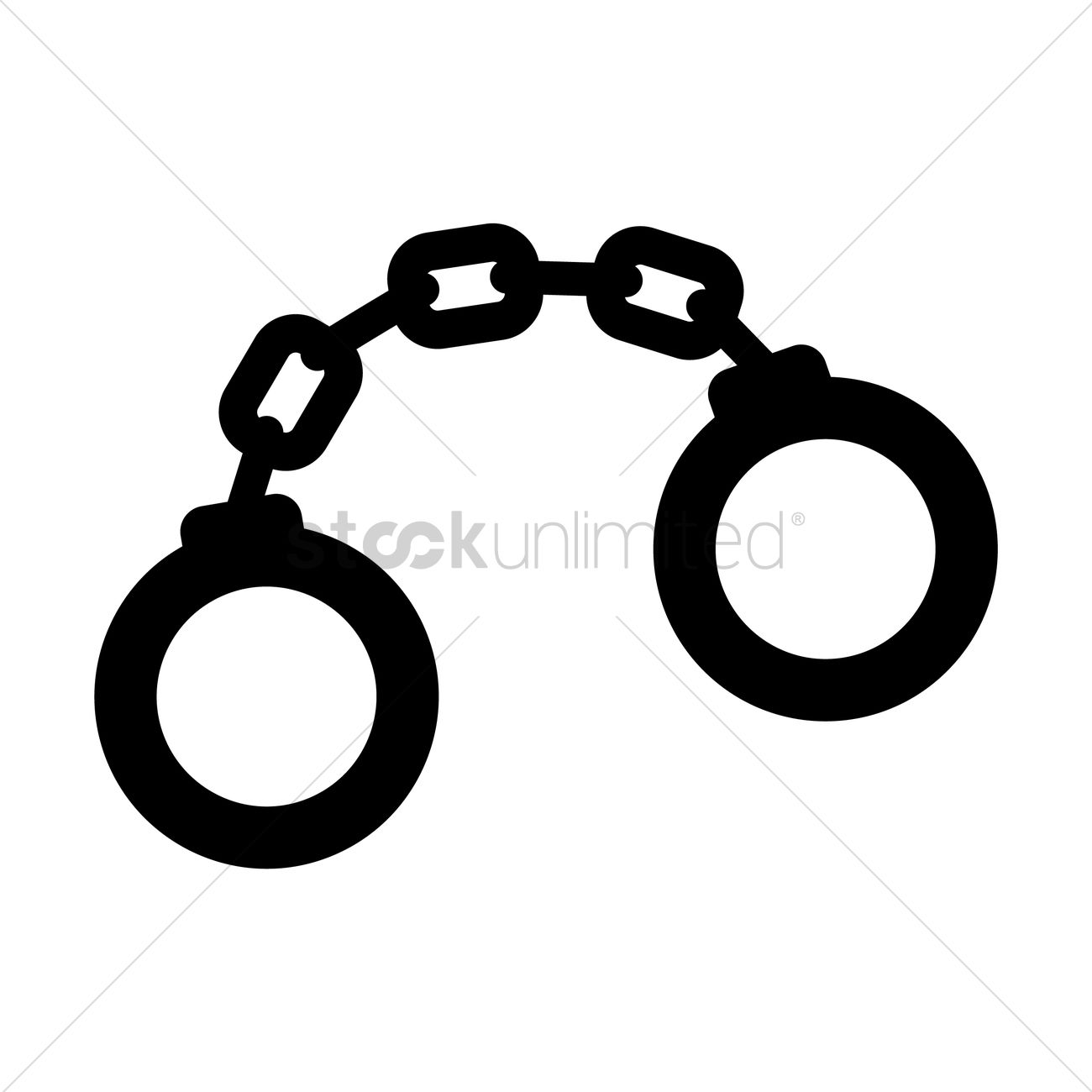 1300x1300 Handcuffs Vector Image