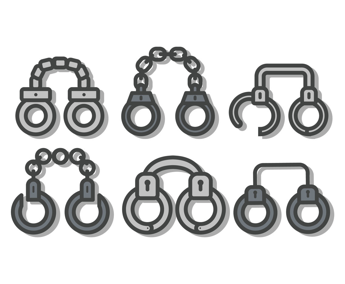 1136x936 Handcuffs Vector Vector Art Graphics
