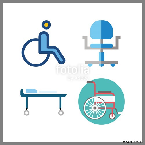 500x500 Handicap Icon Vector Illustration Handicap Set Wheelchair