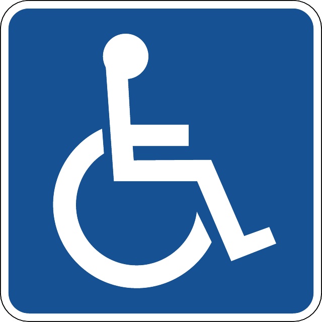 640x640 Disabled Vector Sign