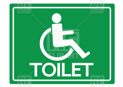 400x283 Icon Of Toilet For Disabled Person, Logo For Restroom