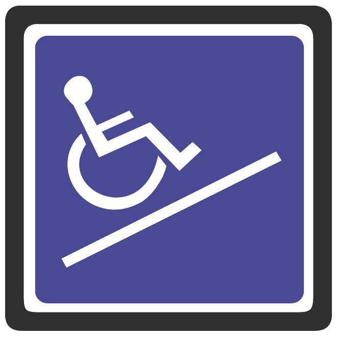660x660 Wheelchair Accessible Vector Sign