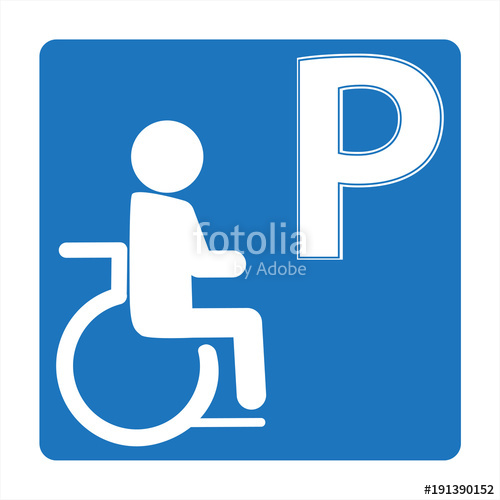 500x500 Handicapped Parking Sign Icon Stock Image And Royalty Free Vector