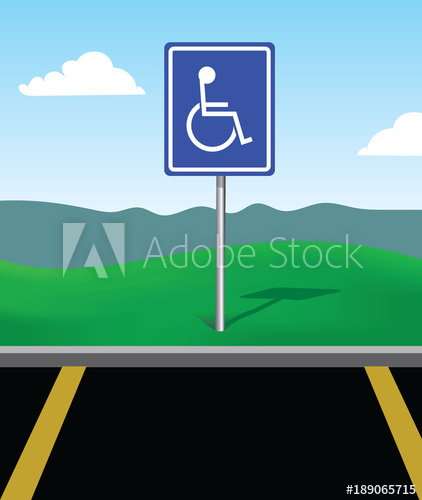 422x500 Disabled Or Handicapped Parking Space