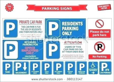 450x325 Reserved Parking Template