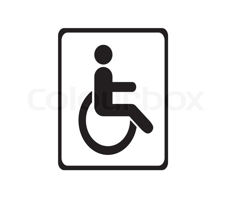 800x667 Disabled Icon Sign Vector Stock Vector Colourbox