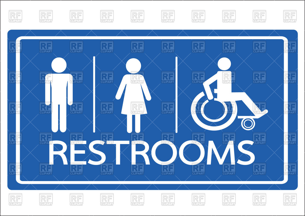 1200x849 Restroom Symbol Male, Female And Wheelchair Handicap Icon Vector