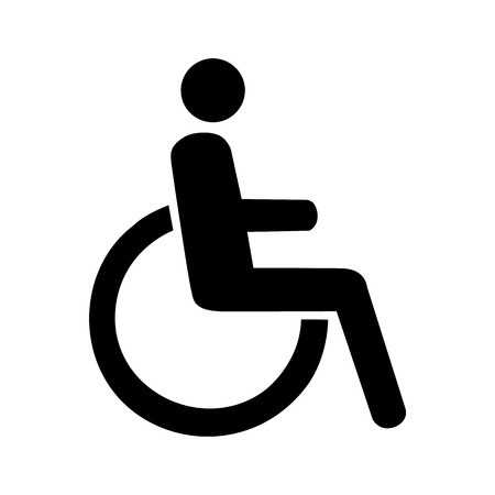 450x450 Vector Disabled Handicap Icon Illustration Royalty Free