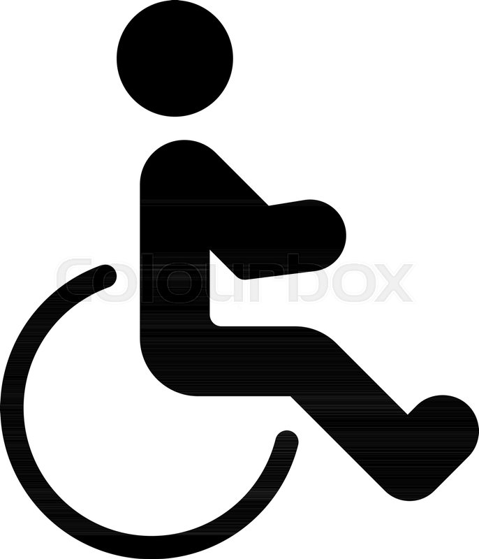 686x800 Disabled Or Handicap Symbol Stock Vector Colourbox