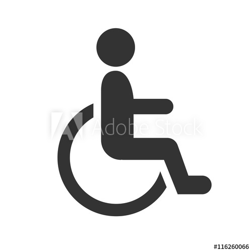 500x500 Handicap Person In Wheelchair Handicap Icon In Vector Format