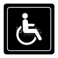 200x200 Disabled Handicap Icon Vector Stock Vectors