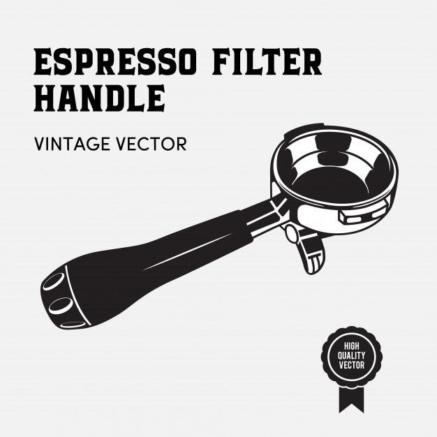 626x626 Espresso Filter Handle Vector Premium Download