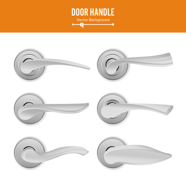 600x600 Set Of Door Handle Vector Material Free Download