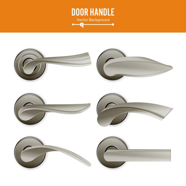 600x600 Set Of Door Handle Vector Material Free Download