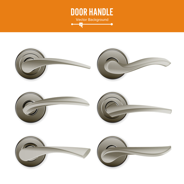 600x600 Set Of Door Handle Vector Material Free Download