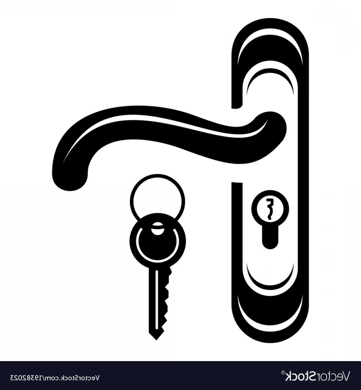 1200x1296 Door Handle And Key Icon Simple Style Vector Handandbeak