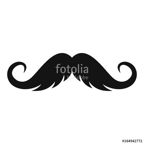 Fluffy Mustache Icon Simple Illustration Of Fluffy Mustache 500x500 Fluffy Mustache Icon Simple Illustration Of Fluffy Mustache