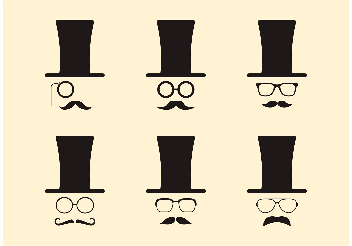 Handlebar Mustache Free Vector Art 1400x980 Handlebar Mustache Free Vector Art
