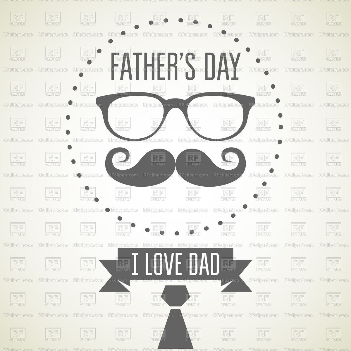 Father's Day Poster With Glasses And Handlebar Moustache Free 1200x1200 Father's Day Poster With Glasses And Handlebar Moustache Free