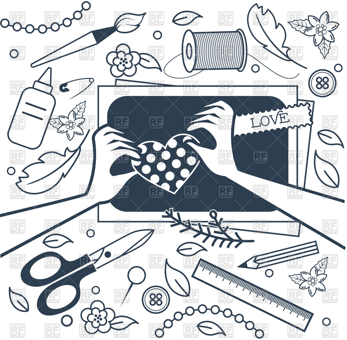 1200x1176 Handmade, Crafts Workshop, Art Fair And Festival Icon Vector Image