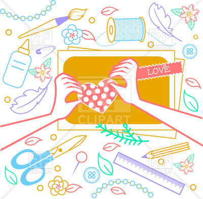 400x392 Handmade, Scrapbooking Icon Vector Image Of Icons And Emblems