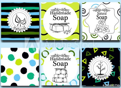 500x364 Vector Set Of Seamless Patterns, Labels And Logo Design Templates