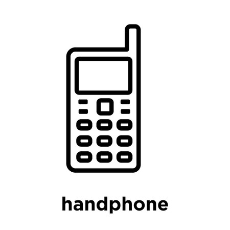 450x450 Handphone Icon Isolated On White Background, Vector Illustration