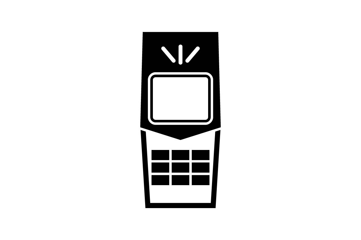 1209x805 Handphone, Mobile Phone Monochrome Icon
