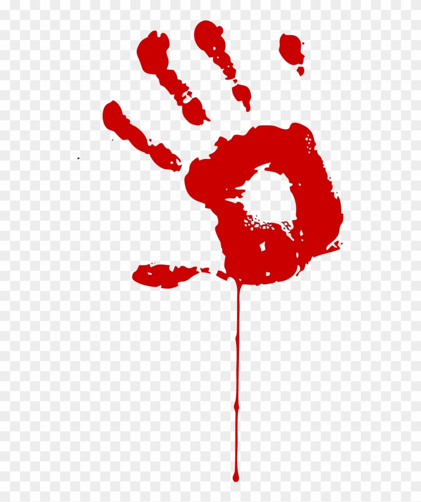 840x1001 Handprint Clipart Bloody
