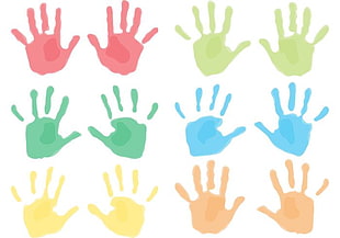 310x217 Hands And Handprint Vectors Free Graphics Uihere