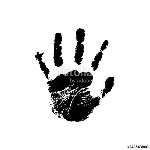 500x500 Handprint Vector Illustration Stock Image And Royalty Free