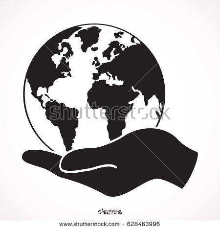 450x470 Hands Holding Globe Clipart