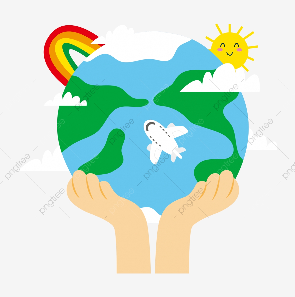 1200x1208 Cartoon Cartoon Holding Hands Hand Hold The Earth, Earth, Earth