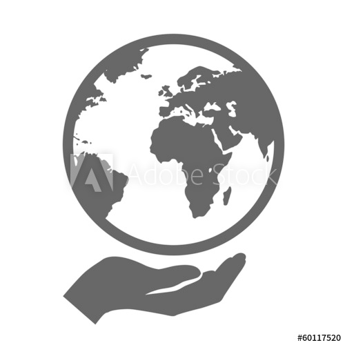 500x500 Hand Holding Globe Earth Vector Web Silhouette Icon