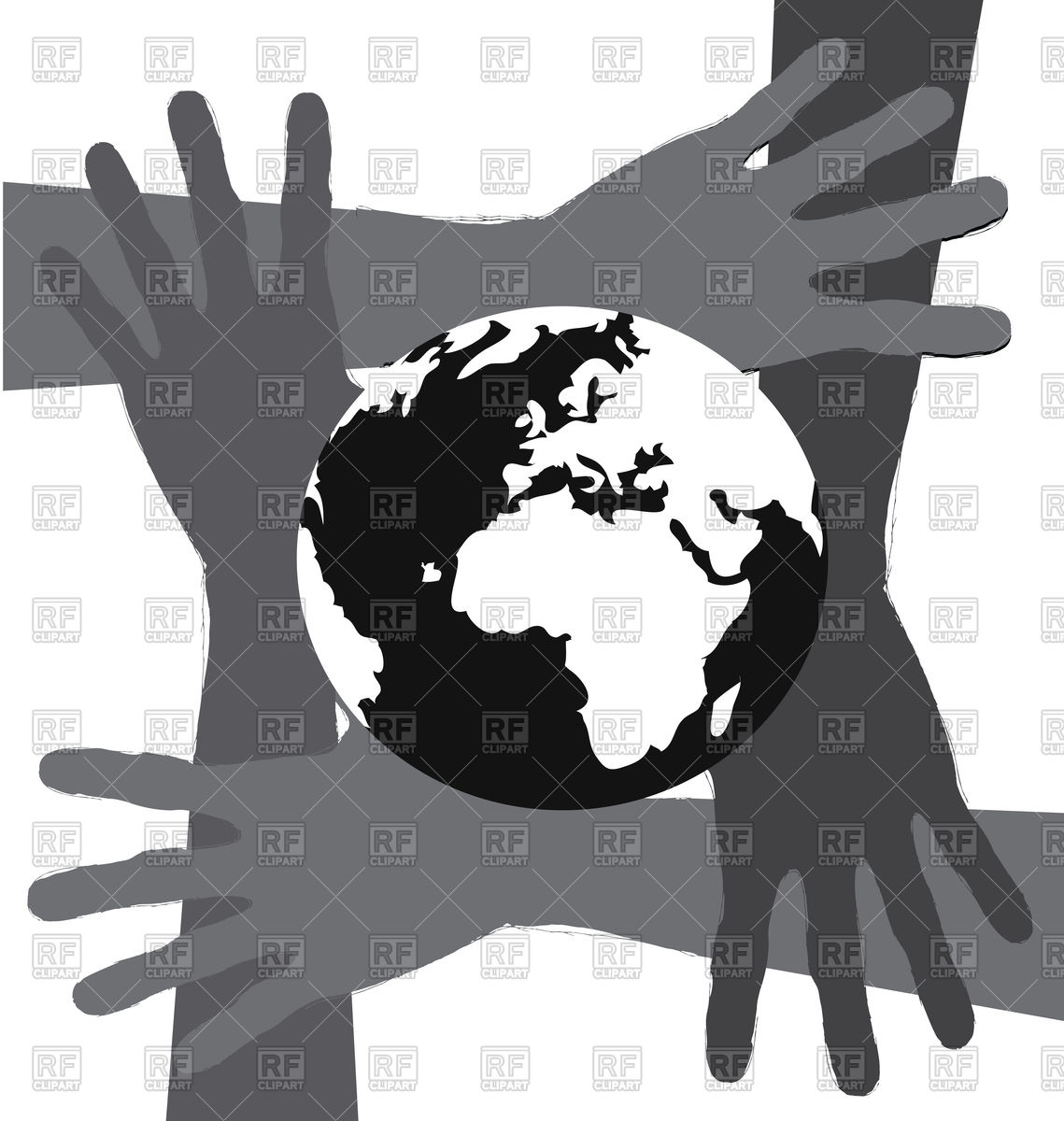 1139x1200 Hands Together Holding World Globe Vector Image Of Conceptual